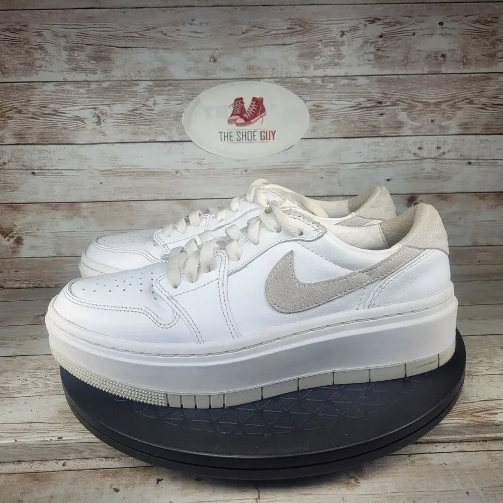 Nike Air Jordan 1 Elevate Low Sneakers Women's Size 8.5 White Lace Up Running